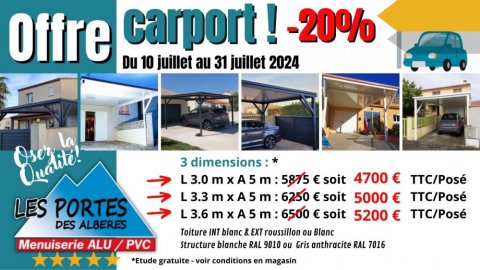 LES PORTES DES ALBERES - OFFRE CARPORT - JUILLET 2024