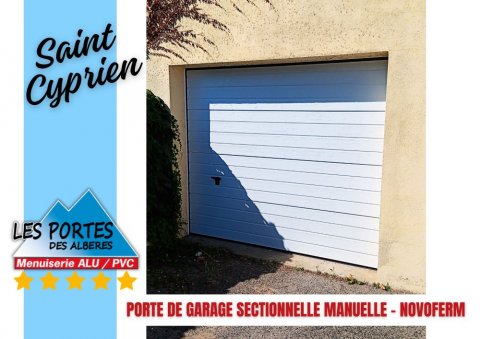 LES PORTES DES ALBERES - Réalisation d'une porte de garage sectionnelle à St Cyprien (66)